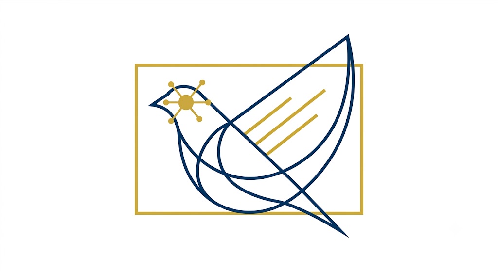 Hanzel 金框蓝鸟 Logo